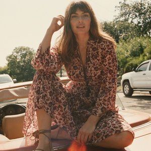 Dôen Prem Dress in Plum with Tassels